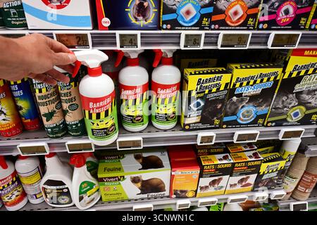 Pest control in a store Stock Photo