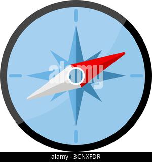 Compass flat vector icon Stock Vector