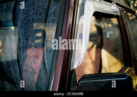 close up of window trim visors Stock Photo