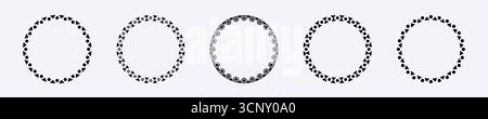 African tribal circle frames for creative design projects Stock Vector