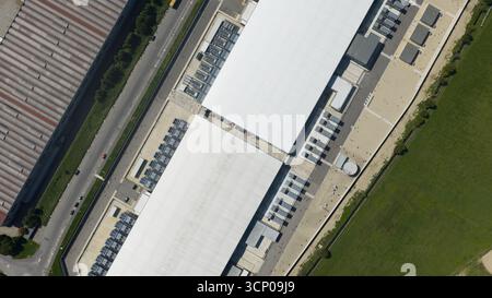 Data center, computing center, Big tech, IT and internet technology. Hyperscaler. Stock Photo