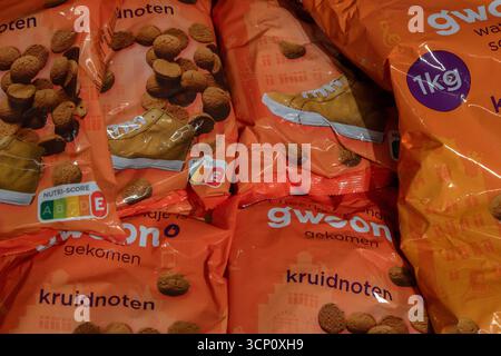 Close Up Packages Kruidnoten At Amsterdam The Netherlands 23-9-2025 Stock Photo