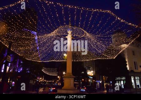 London, UK. 18th November 2024. Christmas lights at Seven Dials in Covent Garden. Credit: Vuk Valcic/Alamy Stock Photo