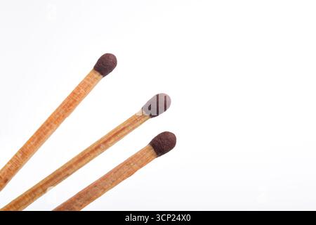 Wooden match isolated on white background Stock Photo