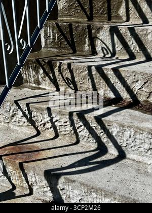 Stairs and shadows Stock Photo