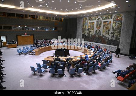 New York, USA. 23rd Sep, 2025. A UN Security Council briefing on Ukraine, held during the week of the 80th session of the United Nations General Assembly (UNGA80), in New York City, United States of America, Tuesday 23 September 2025. BELGA PHOTO TONY BEHAR Credit: Belga News Agency/Alamy Live News Stock Photo