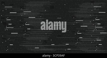 TV static noise texture. Distorted VHS video screen overlay with damage ...
