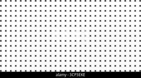 Cross stitch background pattern. Simple geometric x texture. Vector ornament for fabric or packaging design. Stock Vector