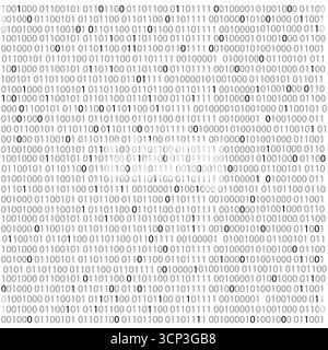 Binary code Binary Computer matrix background. Futuristic steam screen from numbers 0 and 1 tech Hacker concept. . Vector illustration Stock Vector