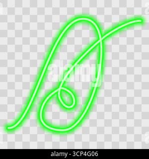 Hand Drawn Number Zero One Continuous Line Neon Glowing Effect Minimalistic Line Art Numeral Design. Isolated Vector illustration New Year Greetings Thematic Cards Sticker Icon Decor Price tag Labels Stock Vector