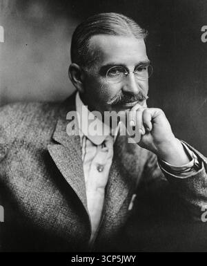 Portrait of L. Frank Baum, author of The Wonderful Wizard - 1911 Stock Photo