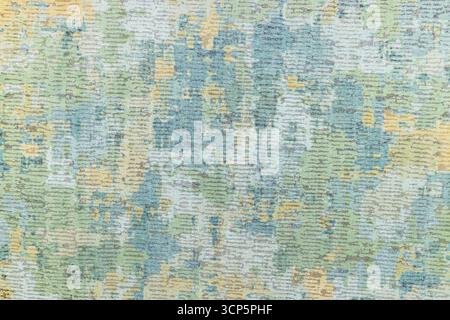 Pastel Woven Fabric Texture Background with Abstract Geometric Blocks Stock Photo