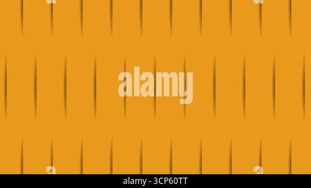 An abstract yellow background with stripes. A 3d papercut orange backdrop. Stock Vector