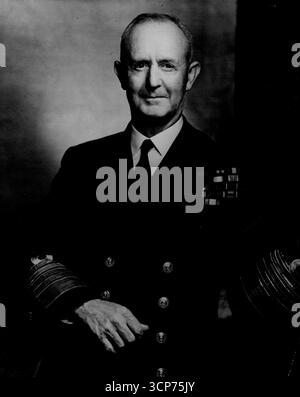 Admiral Of The Fleet Sir Andrew Cunningham, First Sea Lord.Death