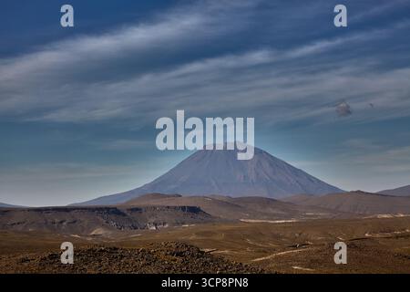 Misti Volcano is an iconic and active stratovolcano located near ...