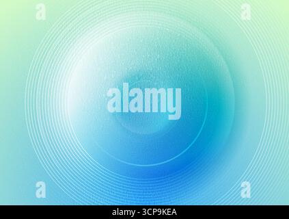 Abstract linear gradient circles with grunge grainy texture background. Geometric vector design Stock Vector