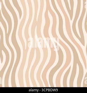 Zebra skin seamless pattern design. Animal print vector illustration background. Wildlife fur skin design illustration for web, home decor, fashion, s Stock Vector