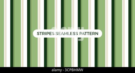 Stripes Seamless Pattern Colorful Design. Line Vertical Pattern Vector Stock Vector