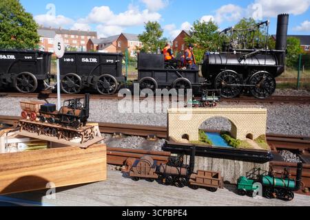 Locomotion No 1, which in 1825 was the first steam locomotive to