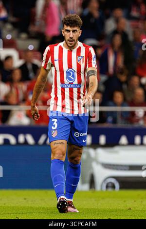 Matteo Ruggeri of Atletico de Madrid during the Spanish championship ...