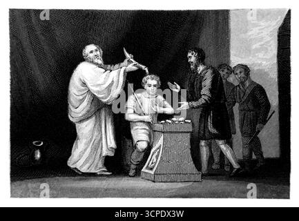 Illustration of Prophet Samuel Anointing David to Be King over Israel ...