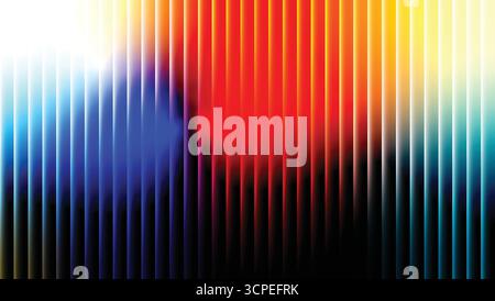 Glass Gradient Fractal Neon Background Abstract. Colorful Vertical Lines Gradient Abstract. Stock Vector