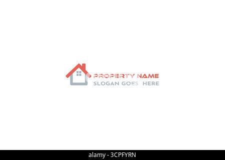 Real estate logo, property logo, construction logo, roof logo,realtor logo, building logo, house logo,building logo, corporate logo,real estate Stock Vector