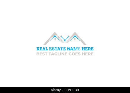 Real estate logo, property logo, construction logo, roof logo,realtor logo, building logo, house logo,building logo, corporate logo,real estate Stock Vector