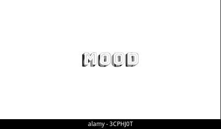 Mood bold line popular internet slang word Stock Vector