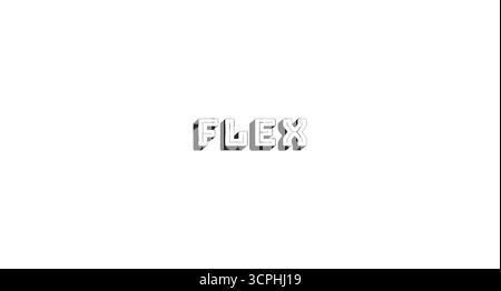 Flex bold line popular internet slang word Stock Vector