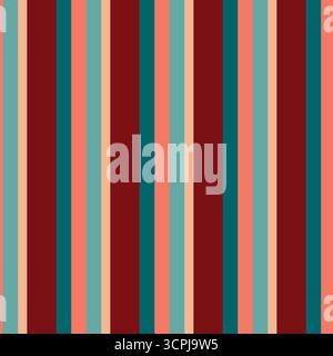 Abstract vector geometric seamless pattern vertical stripes monochrome background Stock Vector