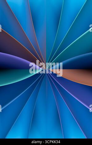 Star flower shaped lines and soft colors Stock Photo