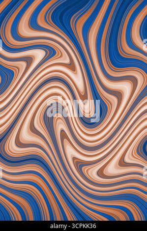 Trippy colorful swirls beautiful background Stock Photo