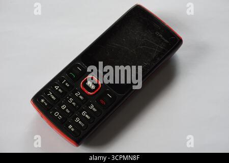 Terengganu, Malaysia - 6 Feb 2026 : Leagoo b23 keypad phone on isolated background Stock Photo