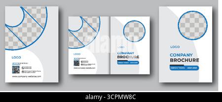 Professional Company Brochure for Marketing and Promotion Stock Vector
