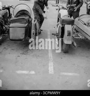 Soviet heavy motorcycle with sidecar Dnepr K750 Stock Photo - Alamy