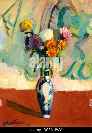 Henri matisse bouquet vase chinese still life flowers Stock Photo