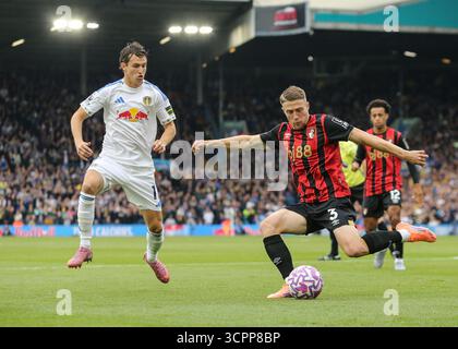 Adrien Truffert of Bournemouth clears the ball during the Premier