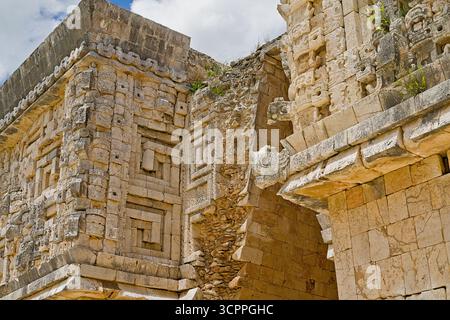 The Governors House in Uxmal Stock Photo