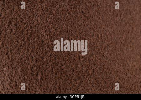 Close Up Brown Suede Texture Stock Photo