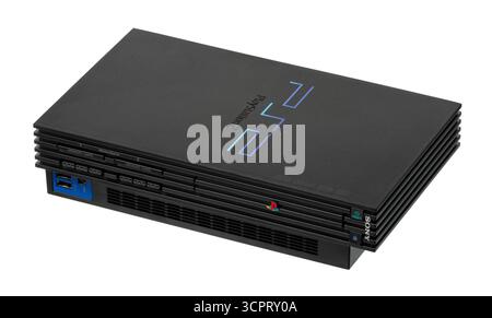 Ps2 2000 2000 Sony PlayStation 2 video game console, SCPH-30001 model with ...