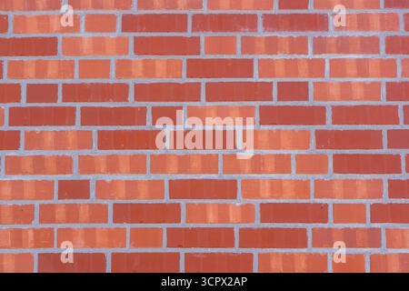 Background from a wall made of red bricks Stock Photo