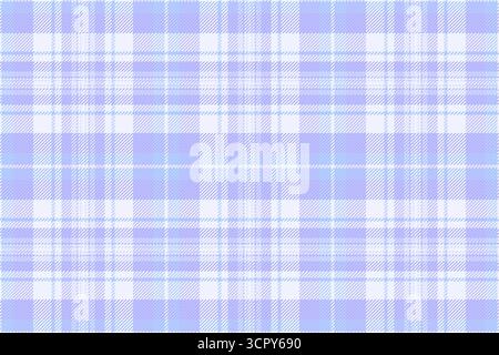 Soft pastel plaid pattern in light blue and lavender. Ideal for backgrounds, textiles, and creating a calming, stylish atmosphere. Versatile for many Stock Vector