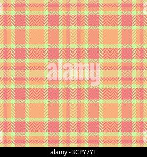Vibrant plaid pattern in pastel hues. A versatile textile design with a retro feel, perfect for backgrounds, fabrics, or adding a touch of vintage cha Stock Vector