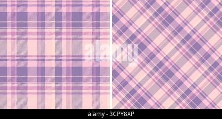 Background check texture of plaid tartan vector with a fabric textile pattern seamless. Set in gradient colours for trendy everyday bags for women. Stock Vector