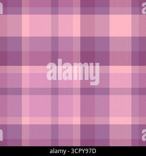 Elegant pink and purple plaid pattern. Perfect for textiles, backgrounds, or digital designs. A classic style with a modern color palette. Stock Vector