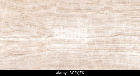 Elegant beige marble surface with subtle patterns and veins showcasing natural beauty. Stock Photo
