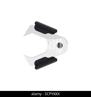 Staple remover flat icon. Vector illustration isolated on white background Stock Vector