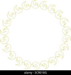 Spring Easter bunnies frame. Easter bunny rabbit silhouettes. Baby shower design Stock Vector