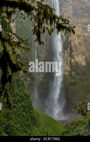 Gocta Waterfalls, one of the tallest waterfalls in the world, located ...